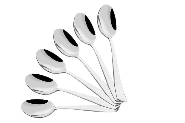 NILAY Stainless Steel Tea Spoons for Home and Kitchen, Set of 6 Pcs. NILAY Stainless Steel Tea Spoons for Home and Kitchen, Set of 6 Pcs.