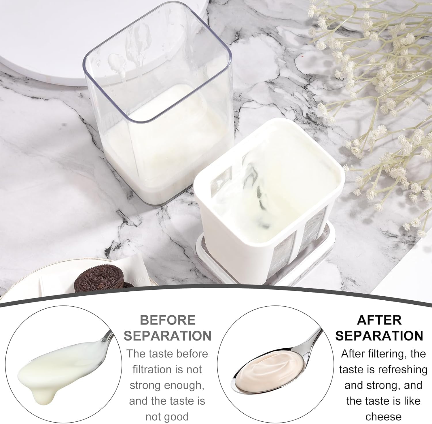 NILAY 1100ml Greek Yogurt & Hung Curd Maker - Image 2