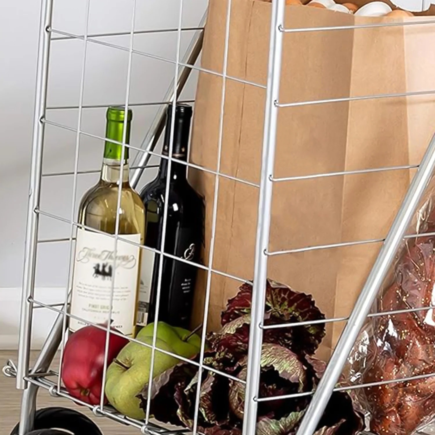 Foldable Shopping Trolley with Wheels - Image 5