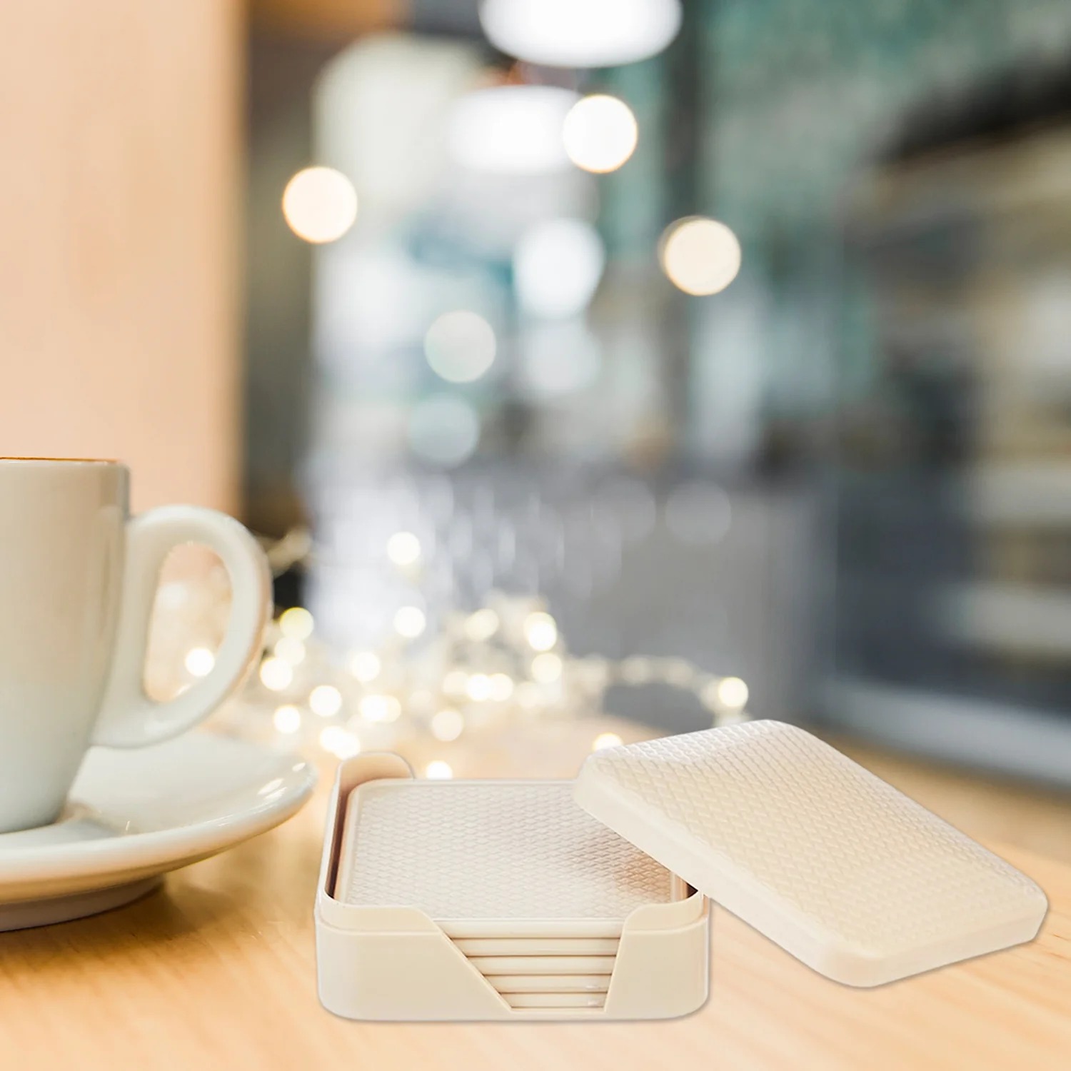 Ganesh Premium Square Coasters with Storage Box – Set of 6 - Image 3