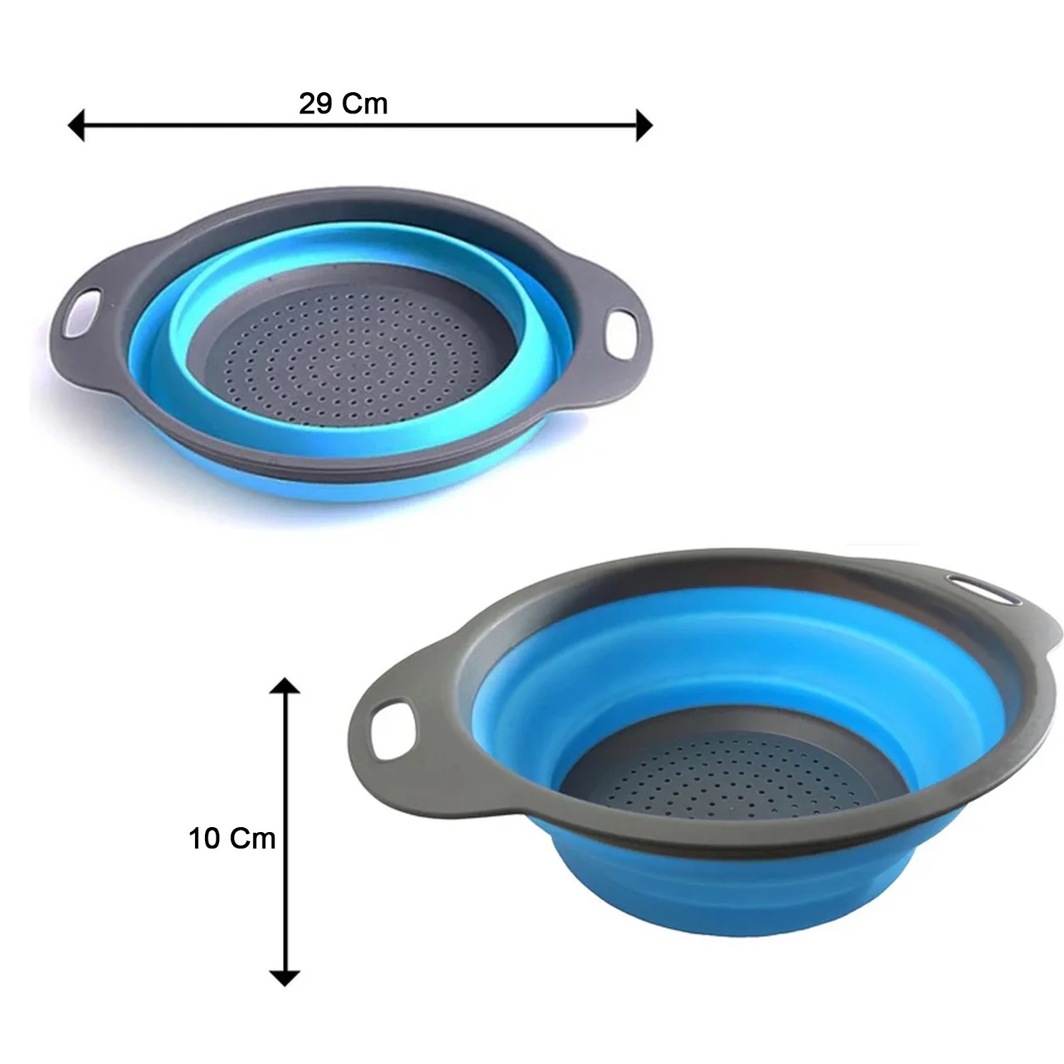 Foldable Round Silicone Strainer - Image 7