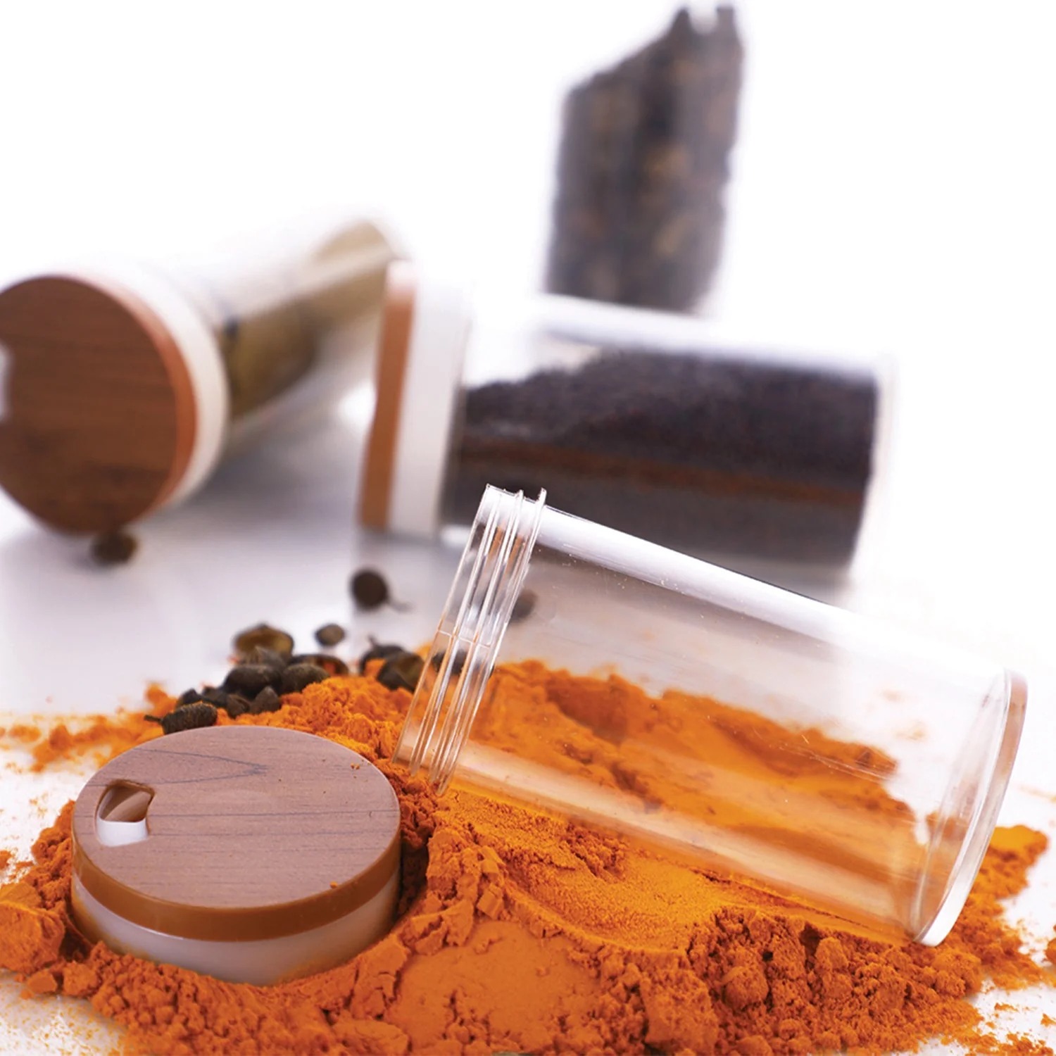 Ganesh Storewell 8-Jar Revolving Plastic Spice Rack - Image 3