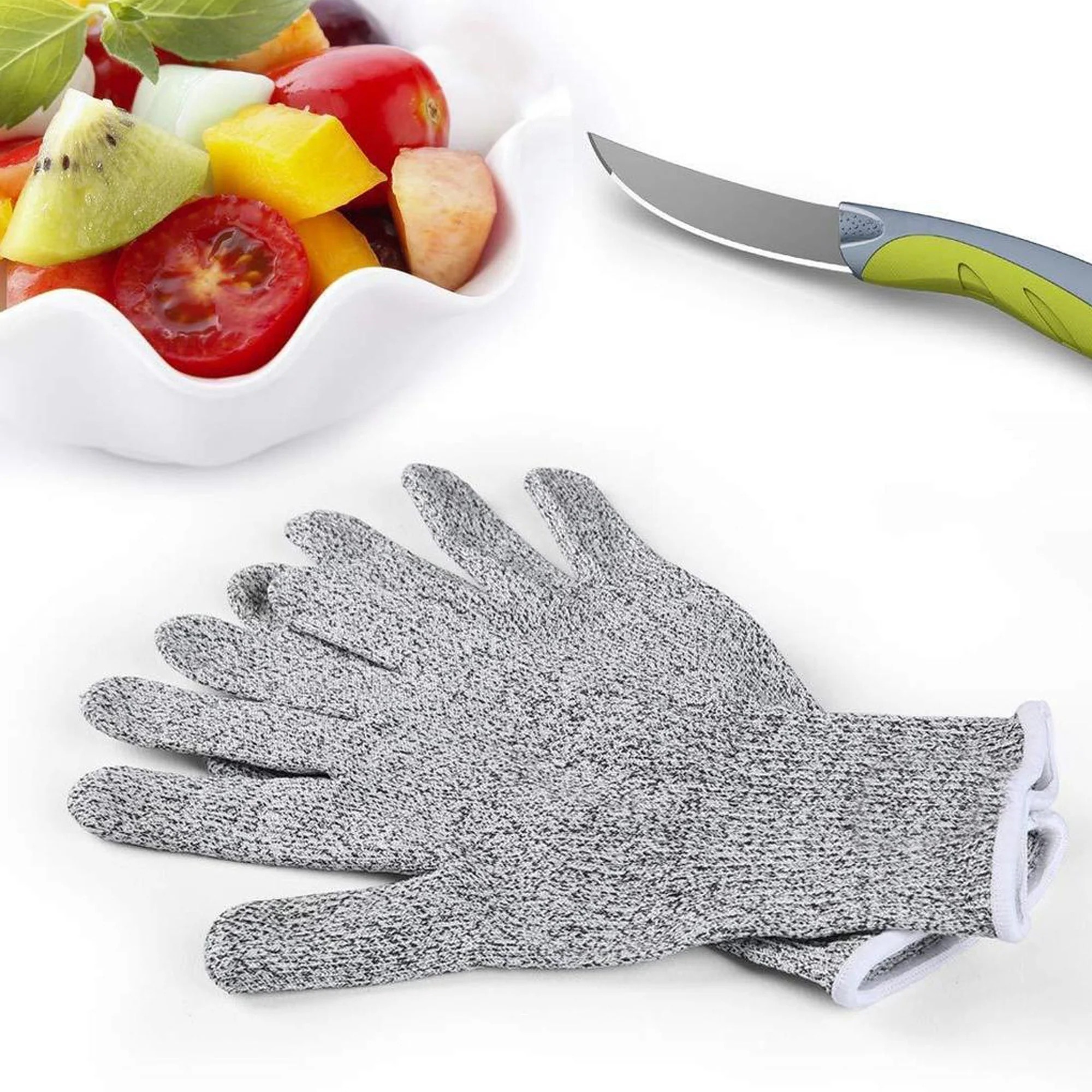 Anti-Cutting Resistant Hand Safety Gloves (Cut-Proof / Multicolour / 1 Pair)
