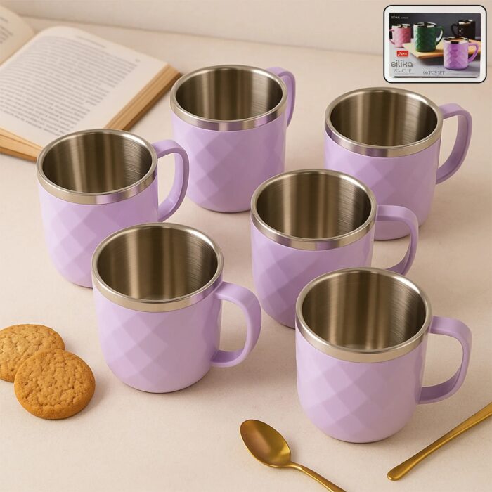 Apex Silika Approx 200 ml Tea Cup Set (6 Pc) Apex Silika Approx 200 ml Tea Cup Set (6 Pc)